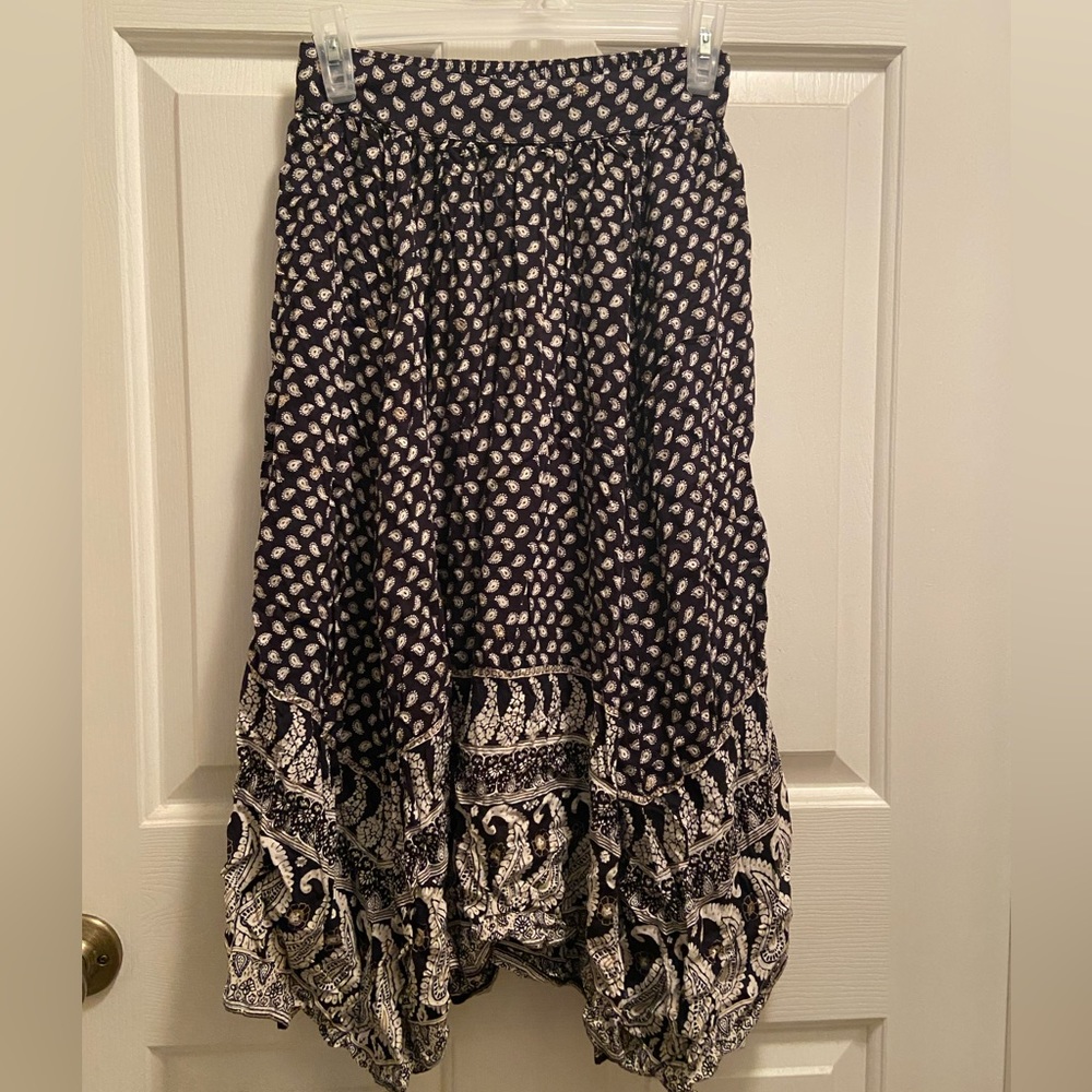 American Eagle Patterned Midi Skirt